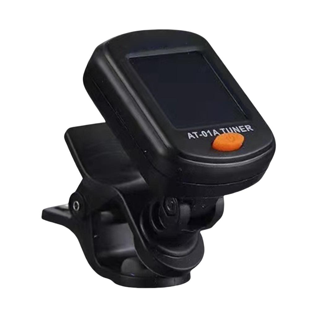Clip on Guitar Tuner 360 Degree Rotating Digital Electronic Tuner Acoustic Guitar Bass Violin Ukulele Tuner Easy to Use