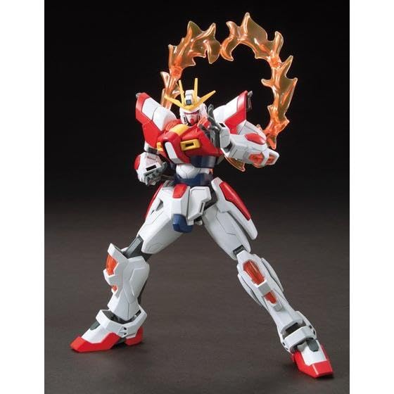BANDAI SPIRITS HGBF Gundam Build Fighters Try Build Burning Gundam Ölçekli Plastik Model 1/144 Önceden Renklendirilmiş