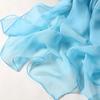 Solid Color Long Shawls and Wraps Chiffon Beach Sunscreen Hijab Elegant Women Scarf
