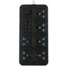 Smart Power Strip With 6 Surge Protection Outlets, 3 USB Ports And 1 Type-C Port Multi-Port Smart Plugs Multifunctional Switch
