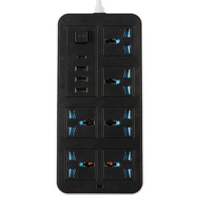 Smart Power Strip With 6 Surge Protection Outlets, 3 USB Ports And 1 Type-C Port Multi-Port Smart Plugs Multifunctional Switch