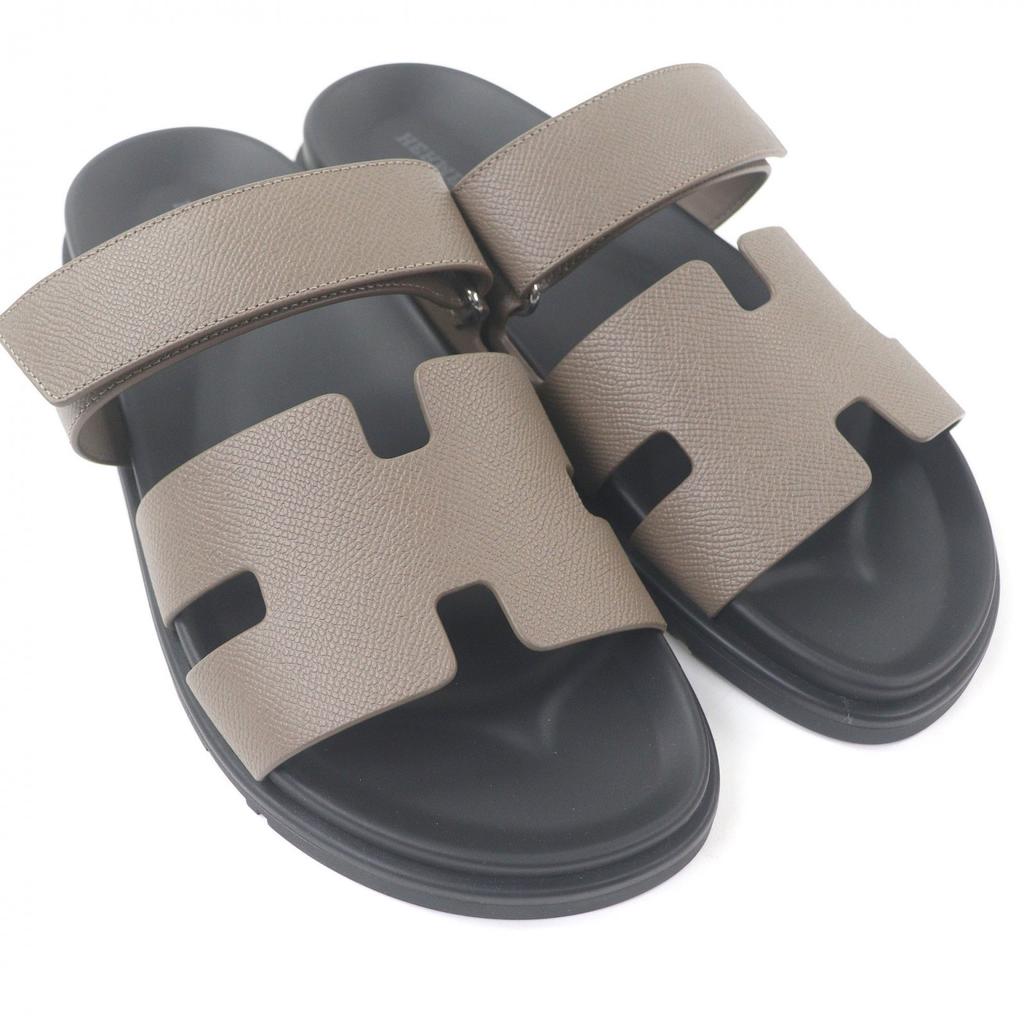 Makellose HERMES Sandalen Shipre H Logo Design Duschsandalen Slides Etope Epsom Gebraucht