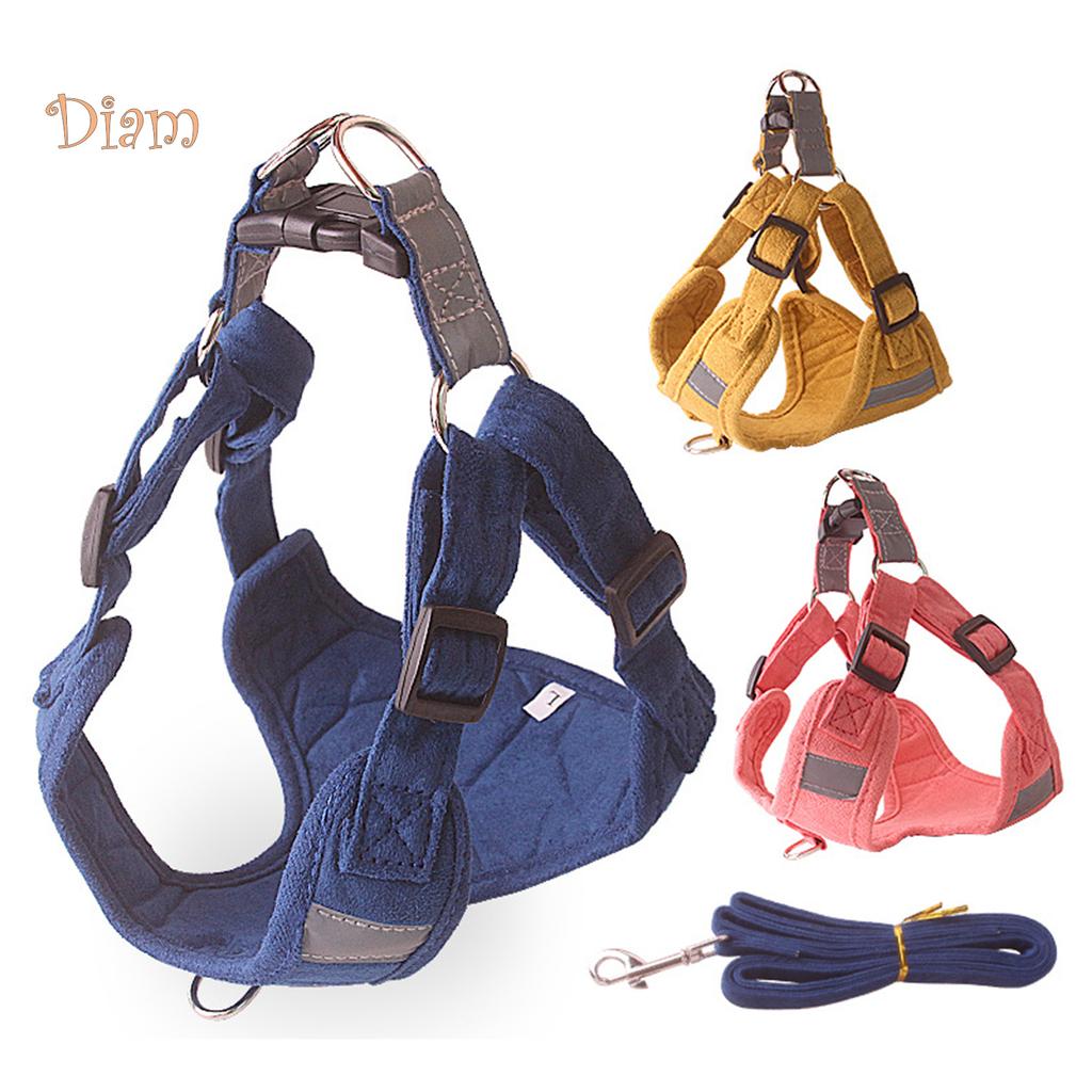 Satın alın Dog Vest Leash Pet Breathable Reflective Chest Strap Anti