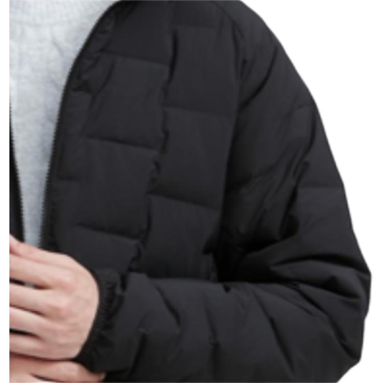 UNIQLO Solid Color Warm Hooded Zipper Cotton Jacket Unisex jackets Deep-Space-Black 464021-09