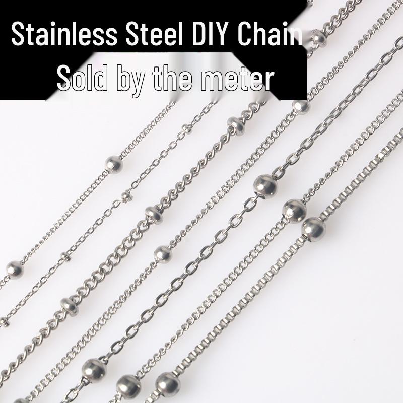 

Titanium Stainless Steel O-Chain Bracelet Necklace DIY Jewelry Materials
