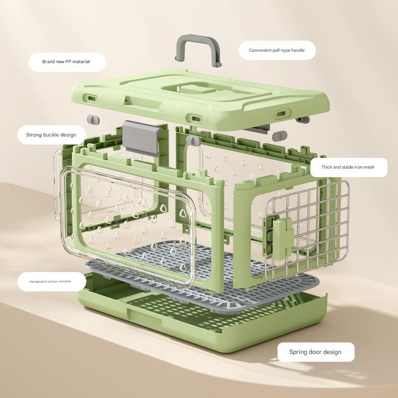 Handheld Folding Pet Aircase Portable Pet Air Bag Folding Dog Box For Outside Car Carrying Large Capacity Cat Box Pet Supplies