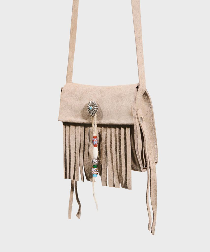 Camateclub Light Tassel Bag - Gray Handmade, Native American, Western