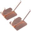 4 PCS Rose Gold Adhesive Towel Hooks Space Aluminum Robe Hook Wall Hooks  Bathroom Kitchen