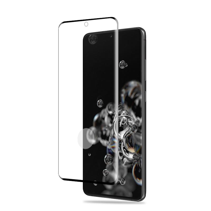 

AMORUS for Samsung Galaxy S20 Ultra Full Coverage 3D Curved Full Glue Tempered Glass Screen Film [Support Ultrasonic Fingerprint Unlock] Type A