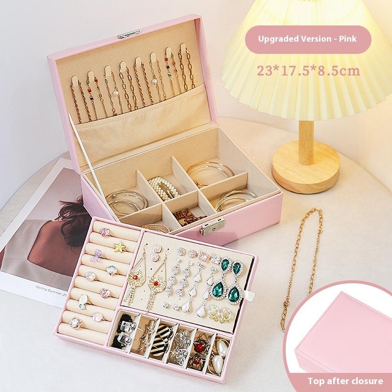 

Коробка для хранения ювелирных изделий Колье Кольцо Серьги Браслет Коробка для хранения ювелирных изделий Серьги Серьги-гвоздики Шкатулка для ювелирных изделий