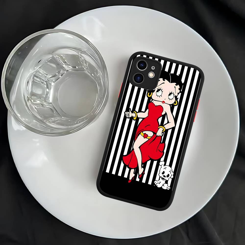 Sexy B-BettyeS-S For iPhone 11 12 13 14 15 16 Pro Max Plus Matte Translucent Phone Cover