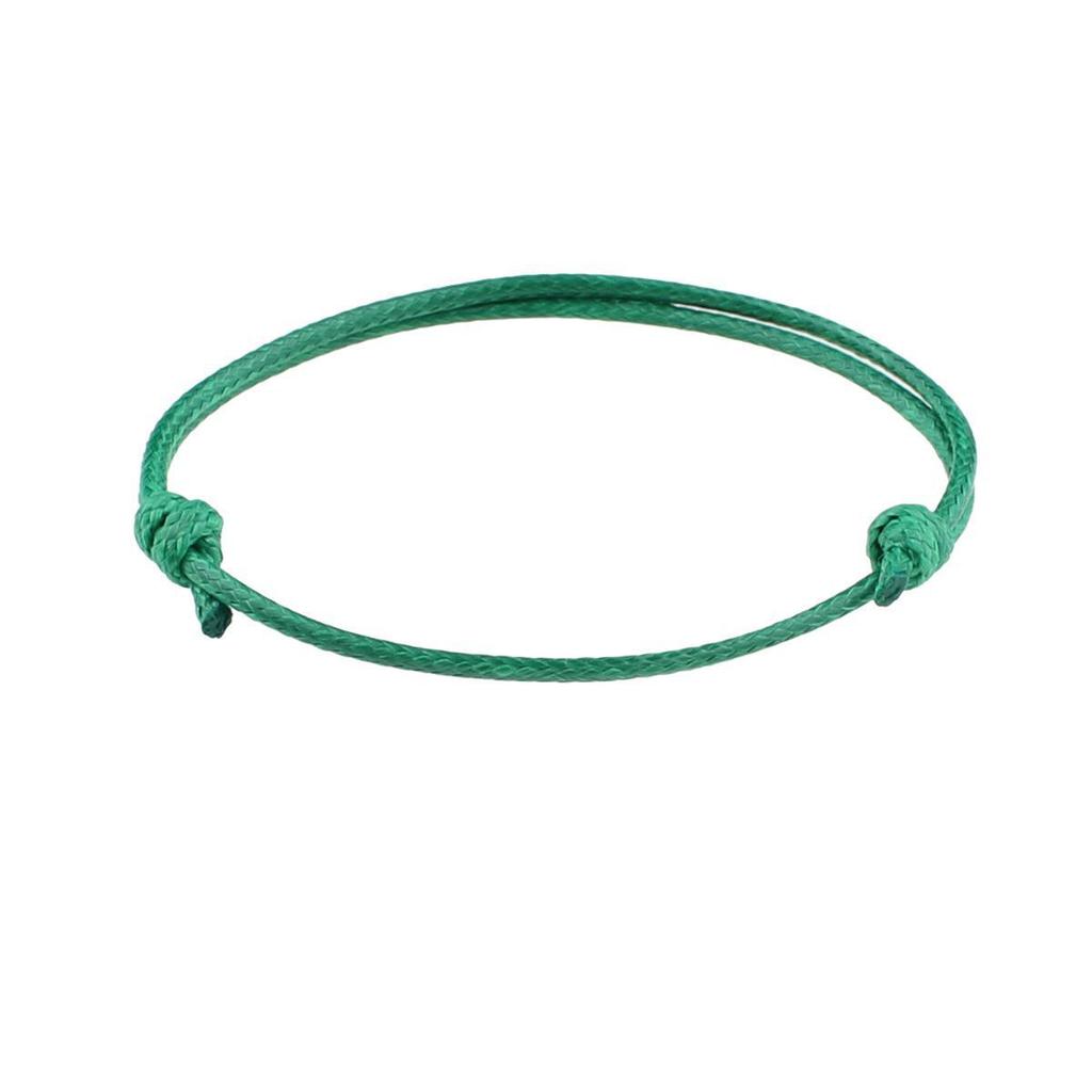 Bracelet ajustable tissé à la main en fil de cire coréen, design coloré de 1,5 mm