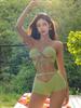 [Limited Time Offer] Korean-Style Lace-Up Push-Up High-Waist Split Bikini with Sexy Backless Design for Women