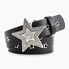 Simple Alloy Women Star Shape Belt Solid Color Waist Decoration Gift Fashion