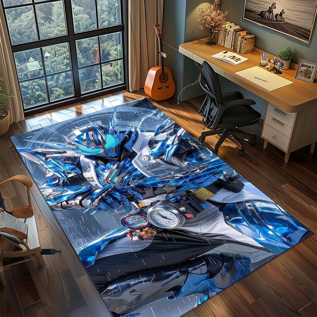 Kamen Rider Area Carpet for Living Room Bedroom Home Decor Cool Movie Mat Floor Mat