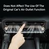 QHCP Car Central Air Vent Frame Decorative Cover ABS Center Air Outlet Vent Trims For Toyota Prado LC250 2024 Interior Accessory