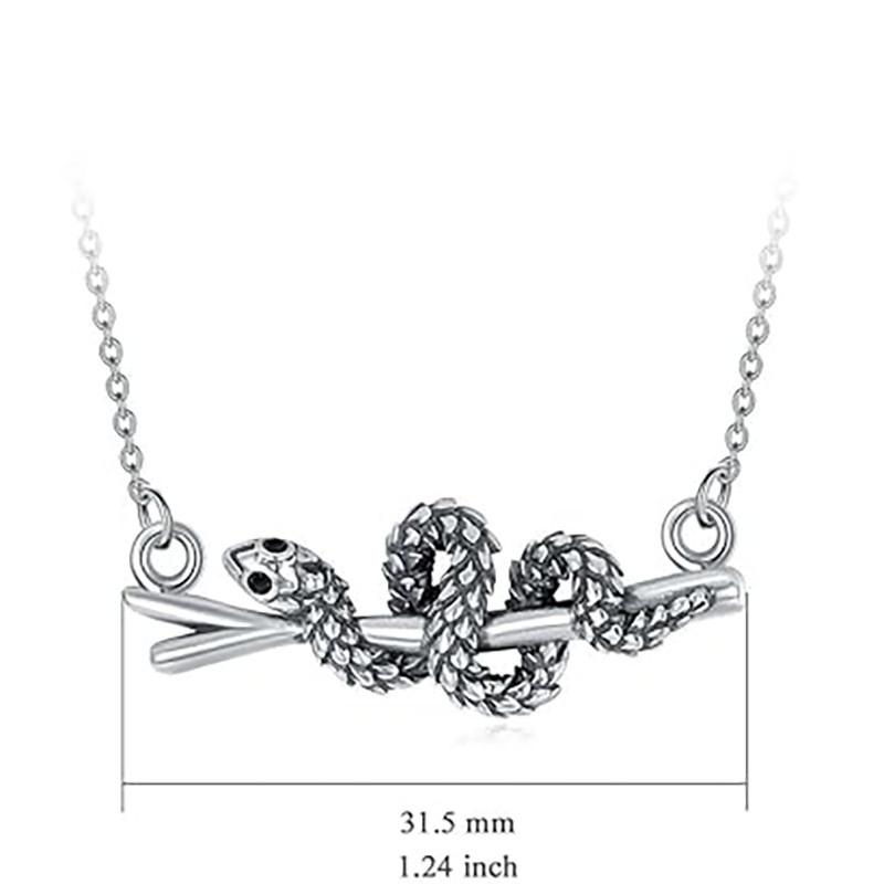 Wish Stylish Vintage Serpent Rhinestone Necklace Perfect For Lovers Animal
