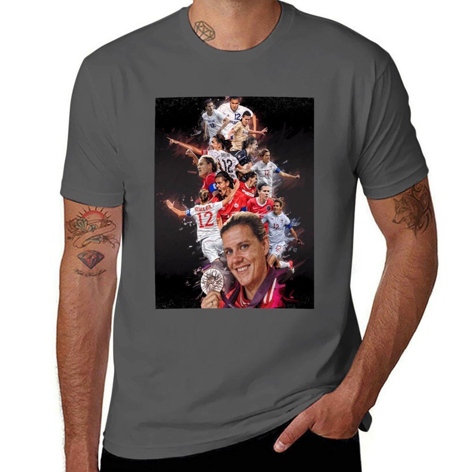 

Christine Sinclair From University of Portland to Portland Thorns + CANWNT T-Shirt t shirts cotton 100% T-Shirt 4XL