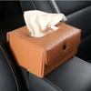 Fixed Car Folding Tissue Box Armrest Box Paper Napkin Box Car Seat Tissue Box  Organizer For Car