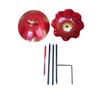 Large Capacity Bird Feeding Station Wavy Curved Petal Garden Bird Basin  Outdoor Decor