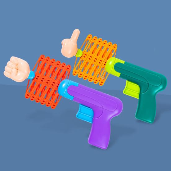 1 Set Retractable Fist Toy Prank Fists Shooter Grabber Robot Arm Kids Games