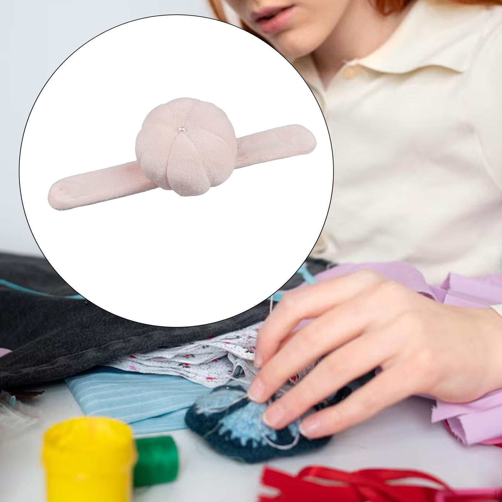 

Подушечка для булавок на запястье, держатель для игл, швейная подушечка для булавок для рукоделия своими руками розовый