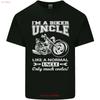 Biker Uncle Like A Normal Uncles Day Funny Unisexs Light Cotton T Shirt Vintage Stylish Top For Everyday Wear Fashion