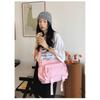High Capacity Retro Canvas Bag Unisex Style Perfect For Daily Use With Zipper Closure