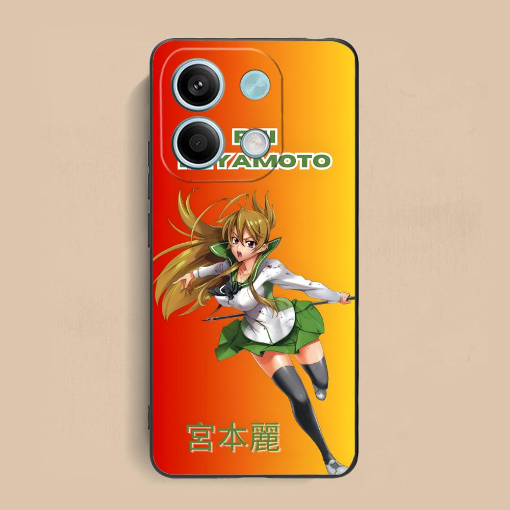 Highschool Rei Miyamoto Phone Case for Xiaomi Redmi Note 14 13 12 11 S Pro Plus 4G 5G Colorful Printing Cover Luxury Cellphones