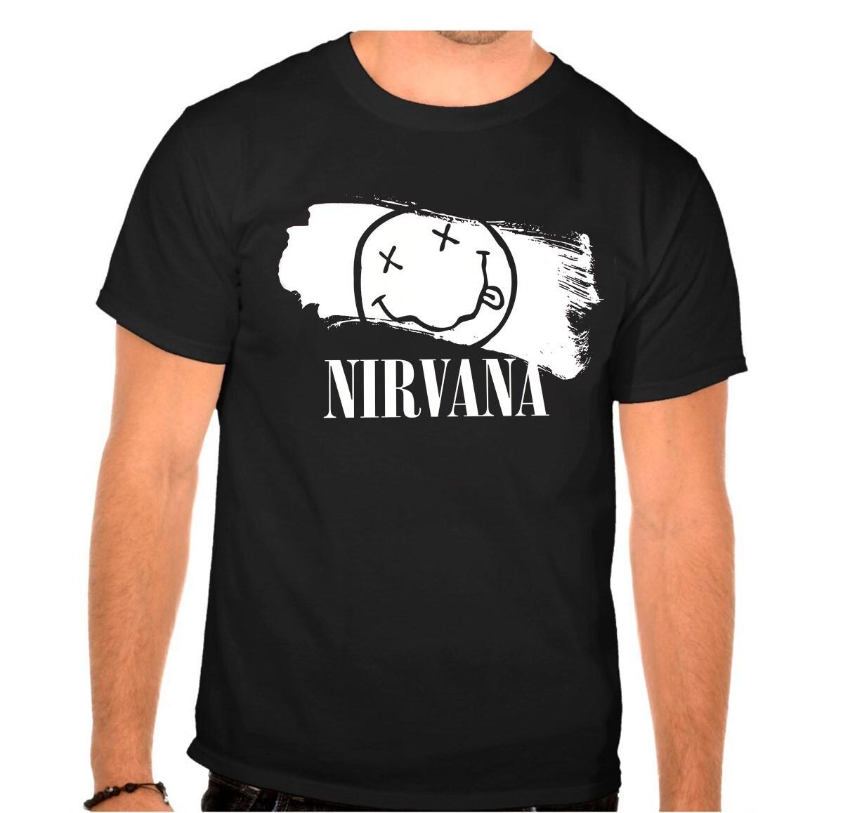 NIRVANA Rock Band Rock Music legends BLACK T-shirt 913 S
