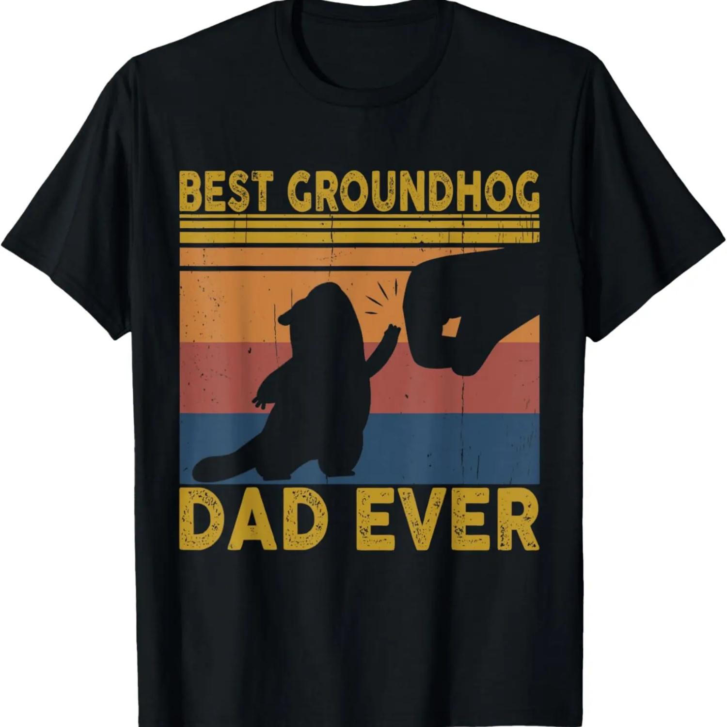 

Best Groundhog Dad Ever Funny Fathers Day 2023 Groundhog Day T-Shirt XXXXXL чёрный