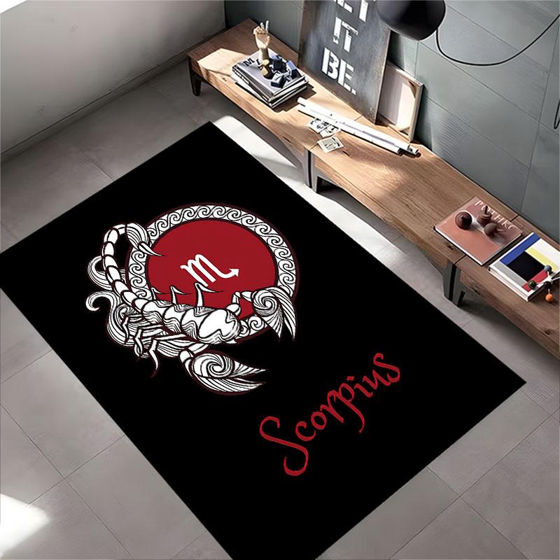 Scorpio Zodiac Sign Carpet Suitable As a Non-slip Mat for the Living Room or Bedroom Sofa