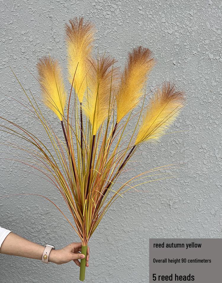 Nordic Reed & Foxtail Grass Artificial Office Plants Window Decor 