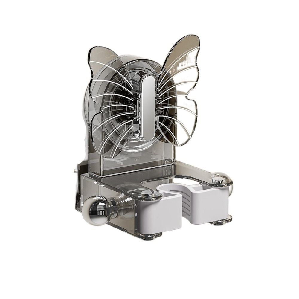 Butterfly Suction Cup Mop Clip Wall Mounted With Hook Mop Holder Space-Saving Reusable Mop Rack Hook Broom Fixed Bracket