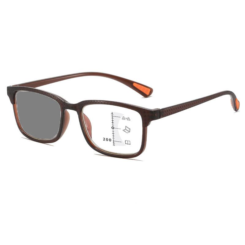 New Stylish Multifocal Photochromic Reading Glasses for Men Women Anti Blue Light Progressive Glasses of View Far and Close