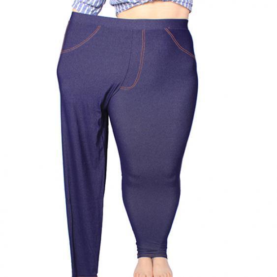 

Женская мода Большая эластичная мягкая эластичная тощая колготка леггинсы карандашные брюки XL