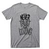 Never Trust The Living T Shirt Beetlejuice Lydia Deetz Tim Burton Movies DVD Tee