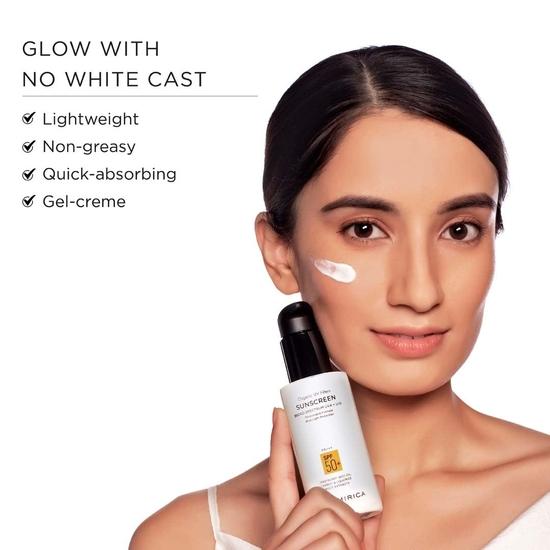 Kimirica orgaanilised UV-filtrid päikesekaitsekreem koos SPF 50+ PA ++++ | Laia spektriga, UV A, UV B ja sinise valguse kaitse | Kõigile nahatüüpidele | 100 ml