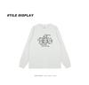 Adorable Cartoon Kitten Korean Cuffed Long Sleeve T-Shirt - Trendy Autumn/Winter Versatile Top