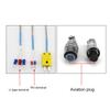 3m Pt100 Temperature Sensor 3 Wire Stainless Steel K Type Thermocouple Fast Response Temperature Sensor Probe Measurement