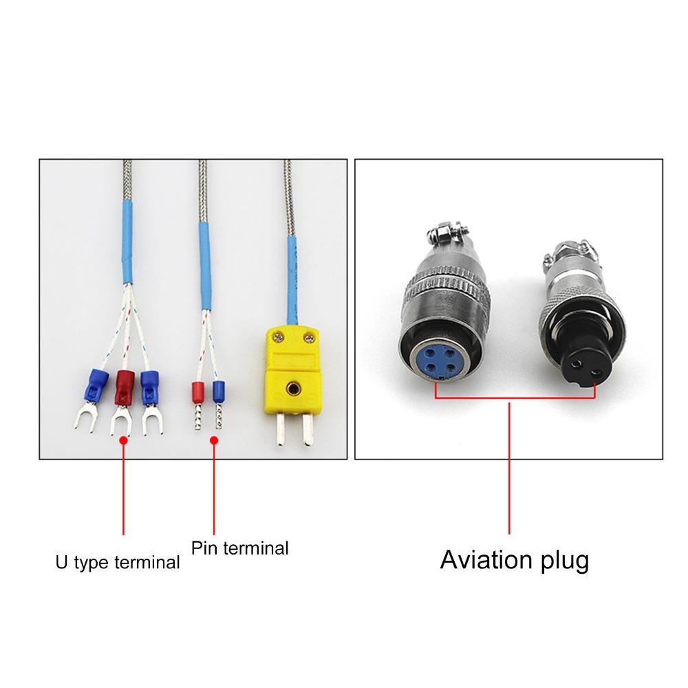 3m Pt100 Temperature Sensor 3 Wire Stainless Steel K Type Thermocouple Fast Response Temperature Sensor Probe Measurement