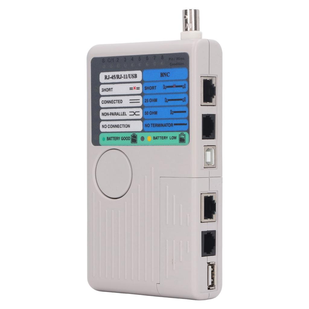 4 In 1 Remote Cable Tester Quick Response Detachable Module Network Telephone BNC USB RJ11 RJ45 Coaxial Cable Meter 90m