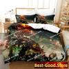 Demon Monster Satan Bedding Set Single Twin Printed Bed Set With Pillowcase Bed Duvet Cover Single Double Queen Super King Size