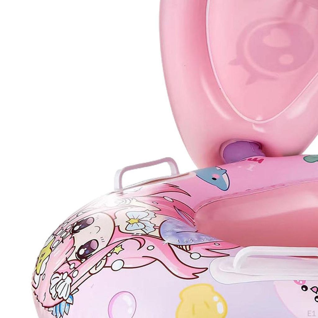 Inflatable Baby Pool Float with Sun Protection Canopy for Kids 03 Years Old