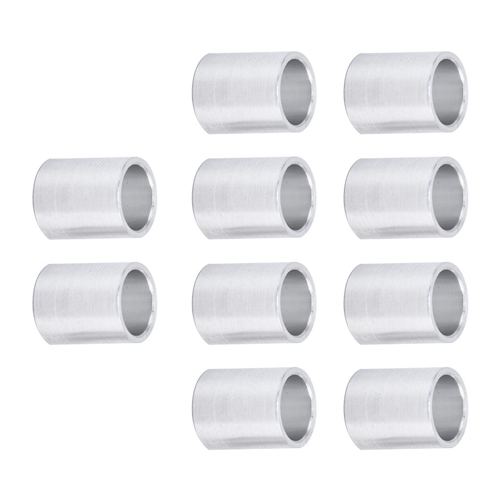 10 pezzi distanziali in lega di alluminio rotondi non filettati, supporti per distanziali, diametro esterno 10 mm-12 mm