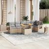 VidaXL Garden Lounge Set with Cushions 7 Pcs, Patio Sofas, Patio Furniture Set, Outdoor Furniture, Beige 3271766
