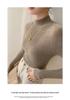 Women's Seamless Cashmere Slim-Fit Half-High Neck Sweater