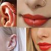 40 Stainless Steel Nose Rings & Studs (C-Shape & L-Shape) Body Piercing Jewelry