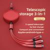 Versatile 3 In 1 Cable Mini Usb Cable Micro Quick Charge Apple Supplies Android