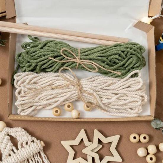 1 Zestaw Materiałów DIY Boho Chwosty Design Dekoracja Domu Rękodzieło Wiszące na Ścianie Choinka Makrama Zestaw DIY do Salonu